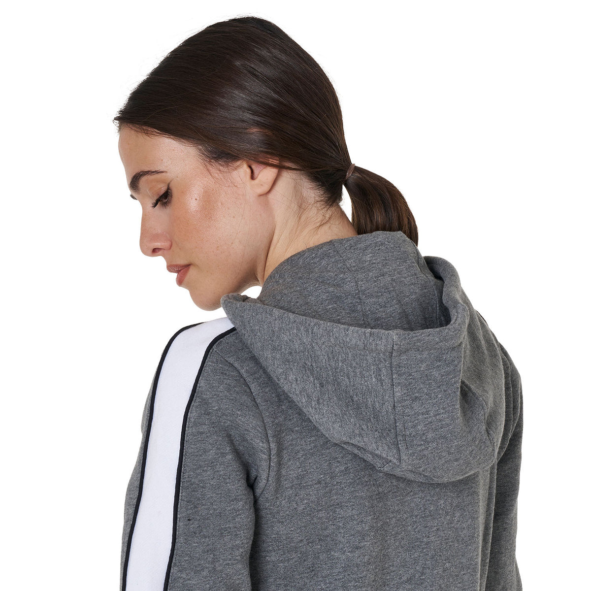 Equestro Women's hooded sweatshirt with front zip