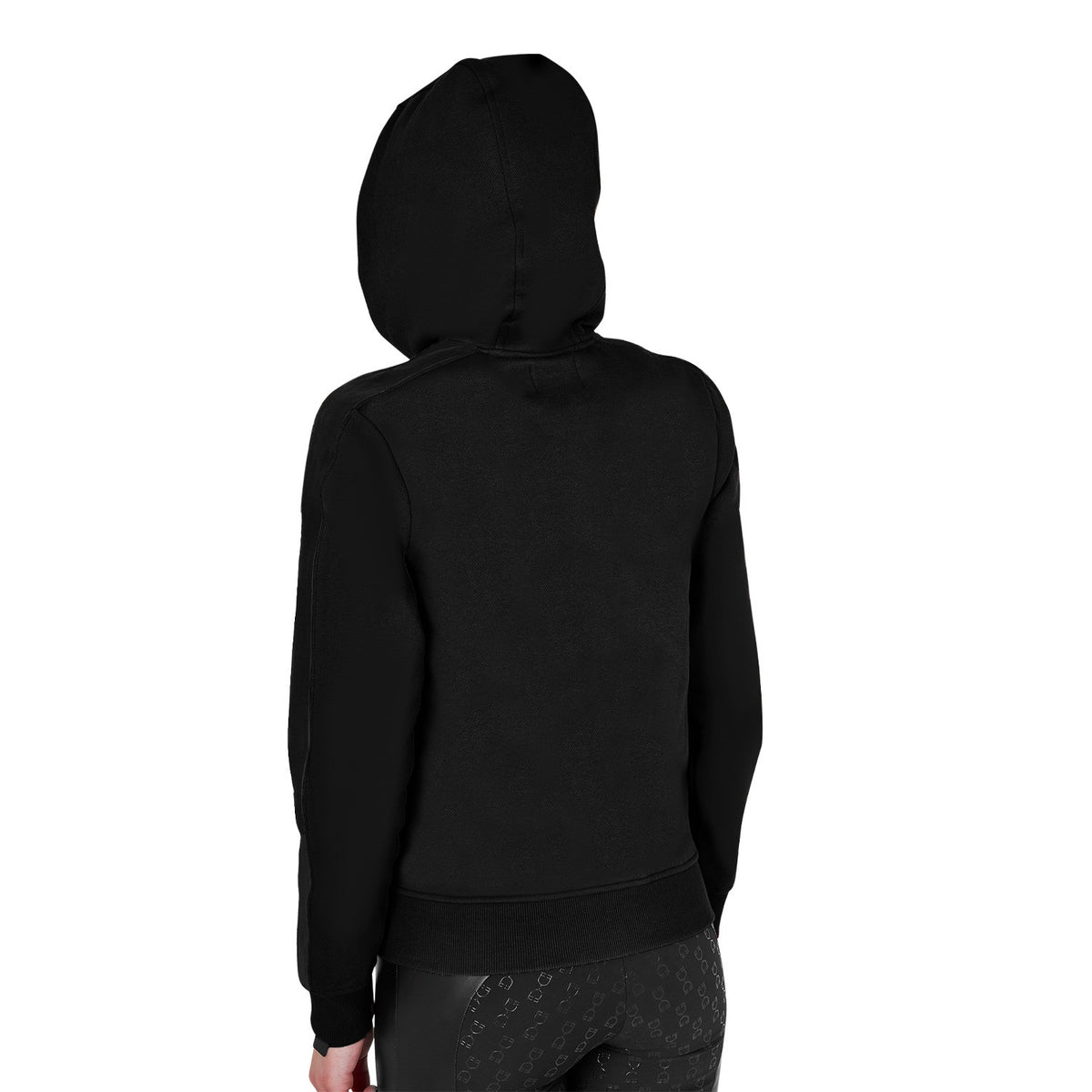 Equestro Women's hooded sweatshirt with front zip
