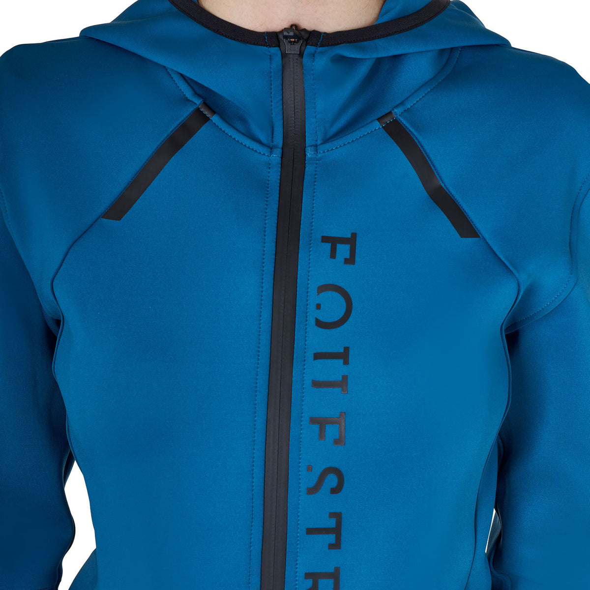 Equestro Women's technical sweatshirt in jersey with zip