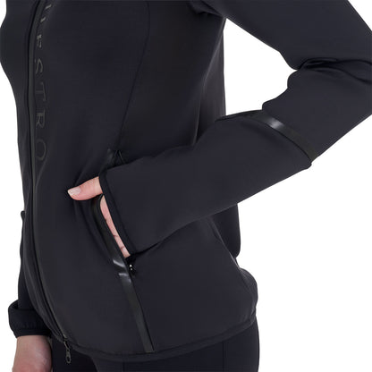 Equestro Women's technical sweatshirt in jersey with zip