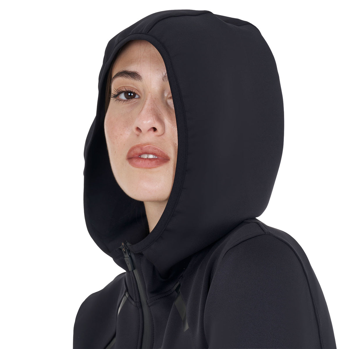 Equestro Women's technical sweatshirt in jersey with zip
