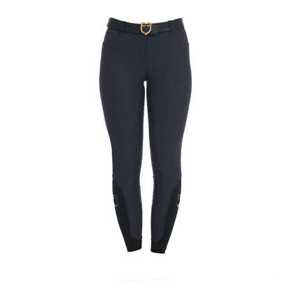 Equestro Women's full grip high waisted breeches with fleece lining inside