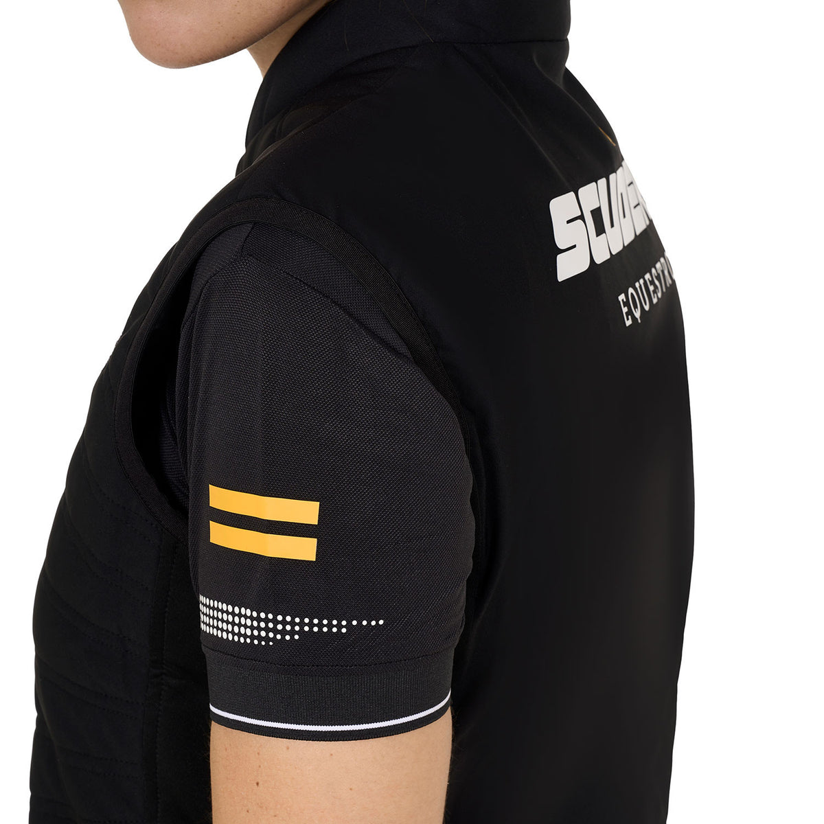 Equestro Women's slim fit vest Scuderia collection in technical fabric