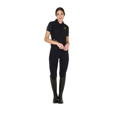 Equestro Women's slim fit vest Scuderia collection in technical fabric