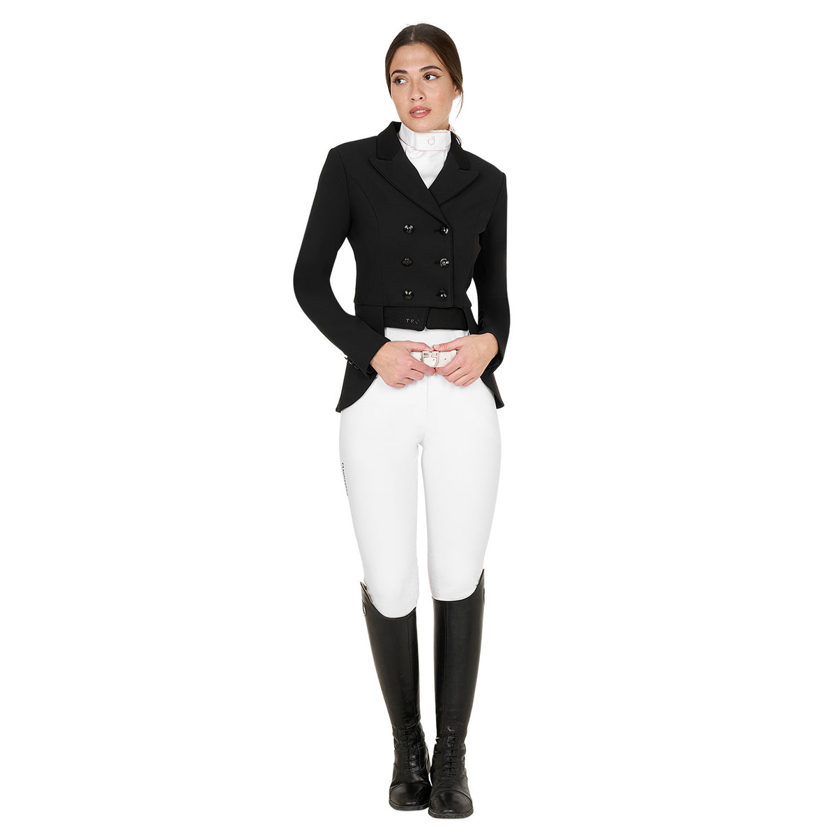 Equestro Women's competition dressage half tailcoat
