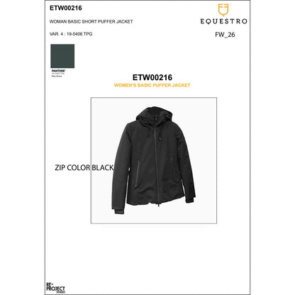 Equestro Down jacket water and wind repellent