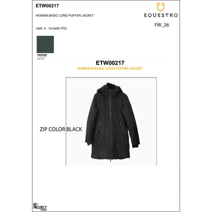 Equestro Women’s down jacket water-repellent and wind-proof