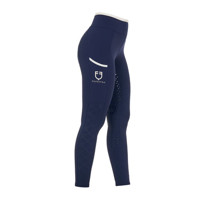 Equestro Women's leggings with perforated decorations