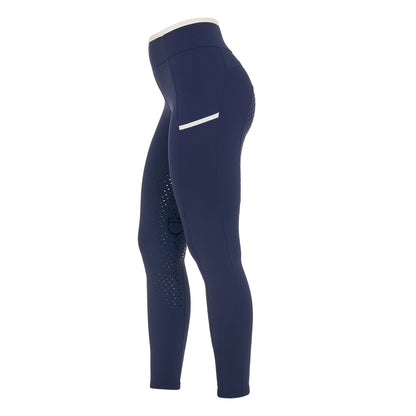 Equestro Women's leggings with perforated decorations