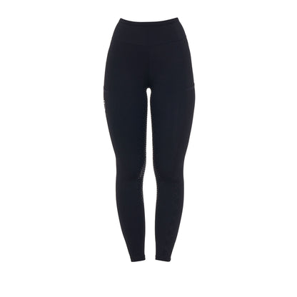 Equestro Women's leggings with perforated decorations