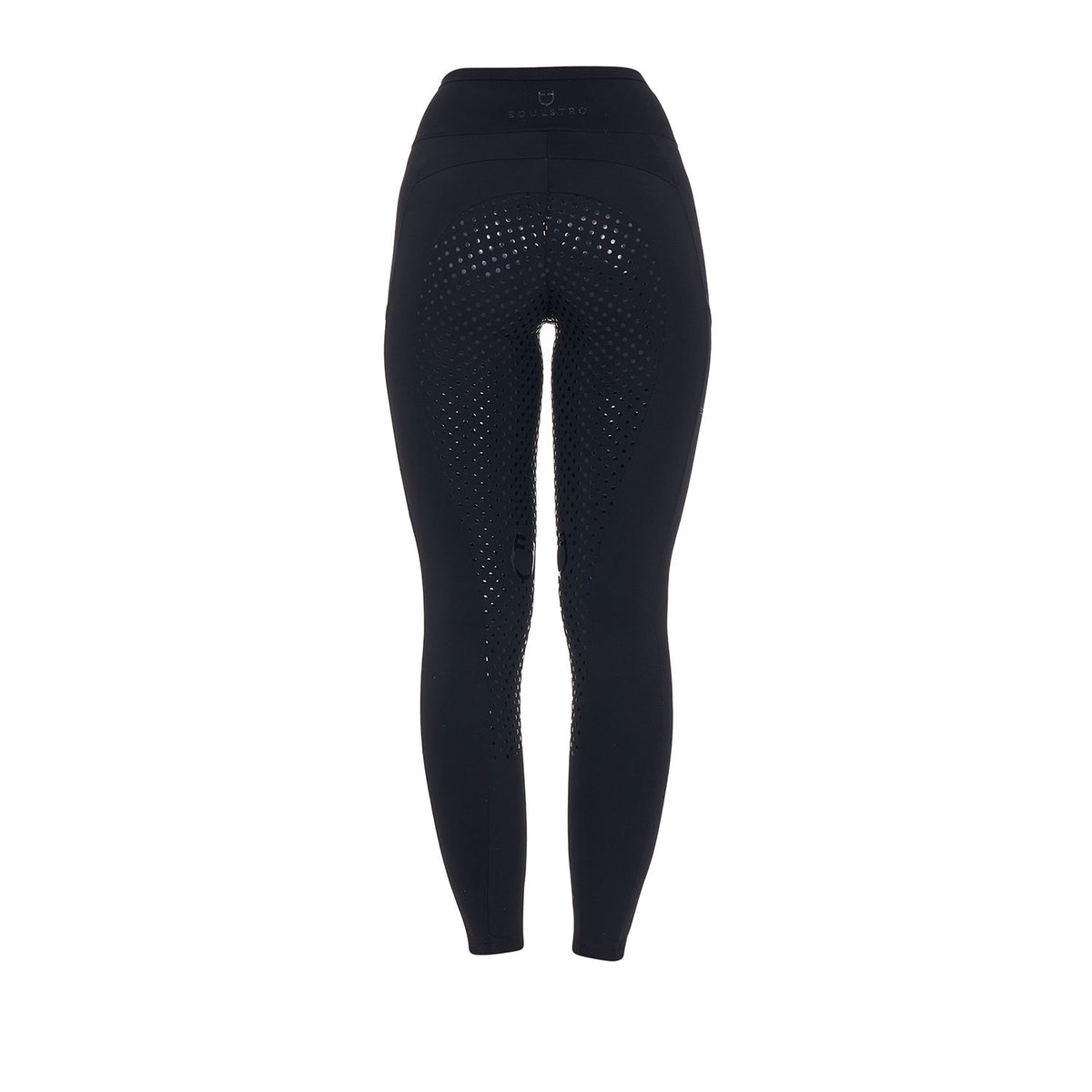 Equestro Women's leggings with perforated decorations