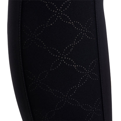 Equestro Women's leggings with perforated decorations