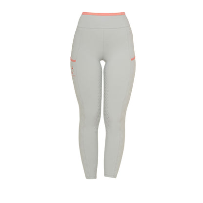 Equestro Women's leggings with perforated decorations