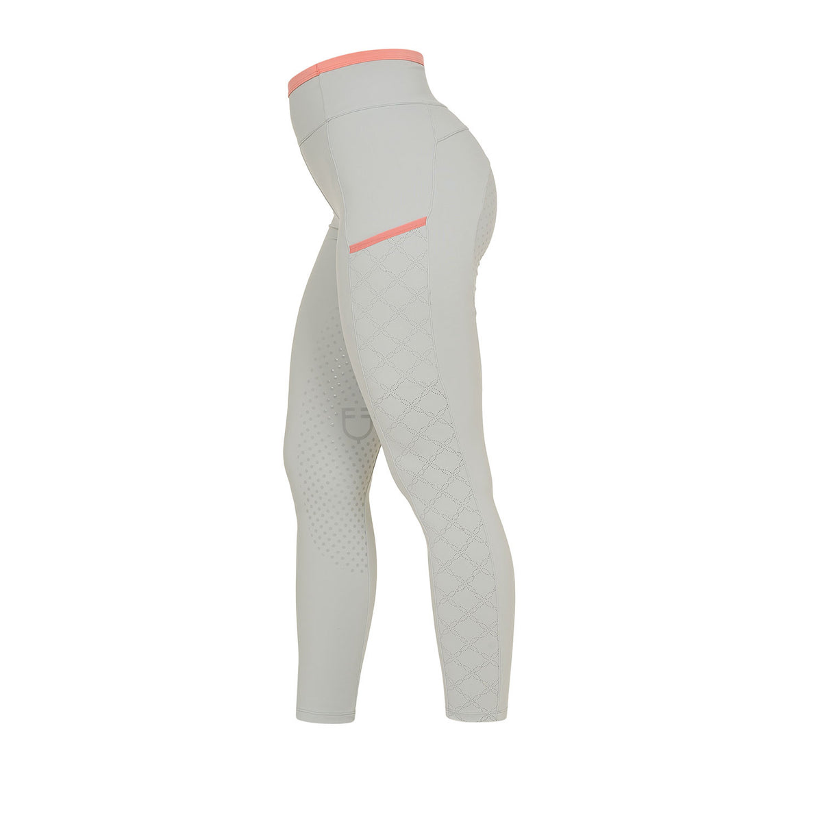 Equestro Women's leggings with perforated decorations