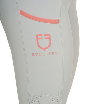 Equestro Women's leggings with perforated decorations