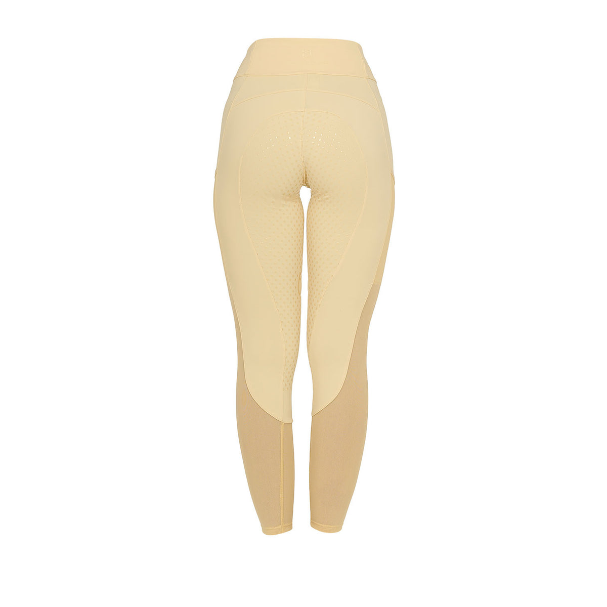 Equestro Women's full grip leggings with perforated inserts