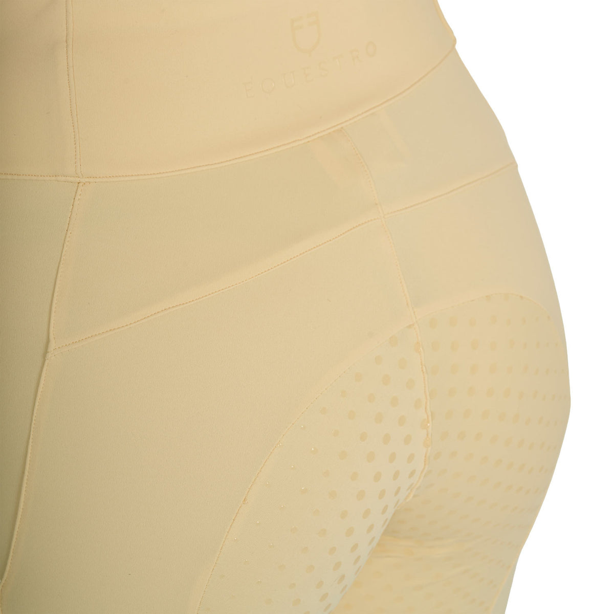 Equestro Women's full grip leggings with perforated inserts