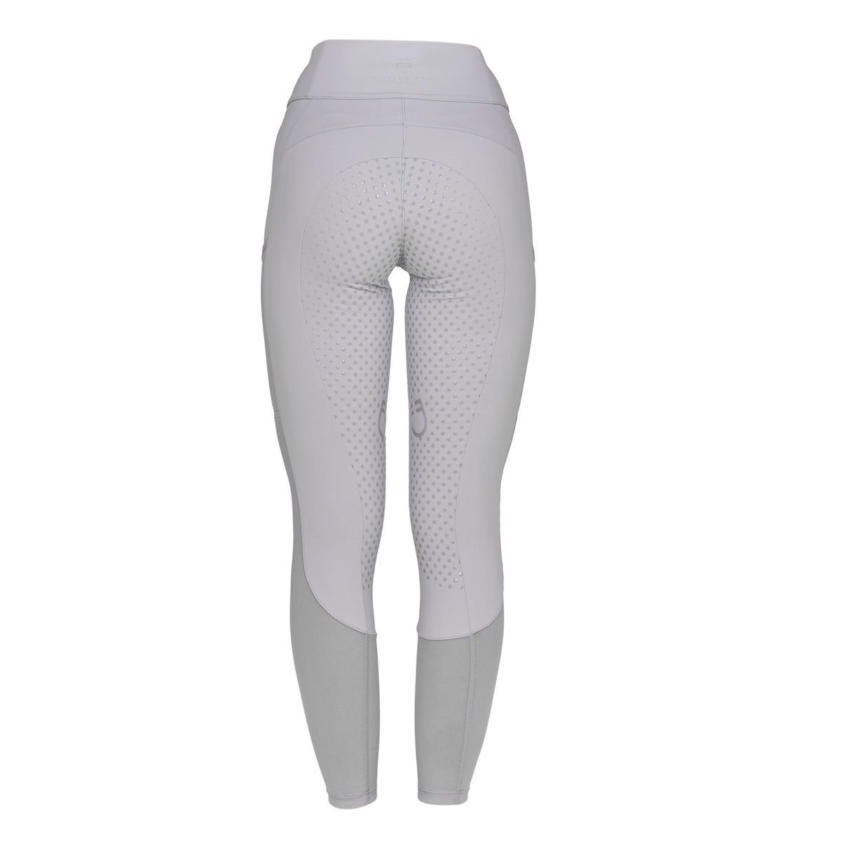 Equestro Women's full grip leggings with perforated inserts