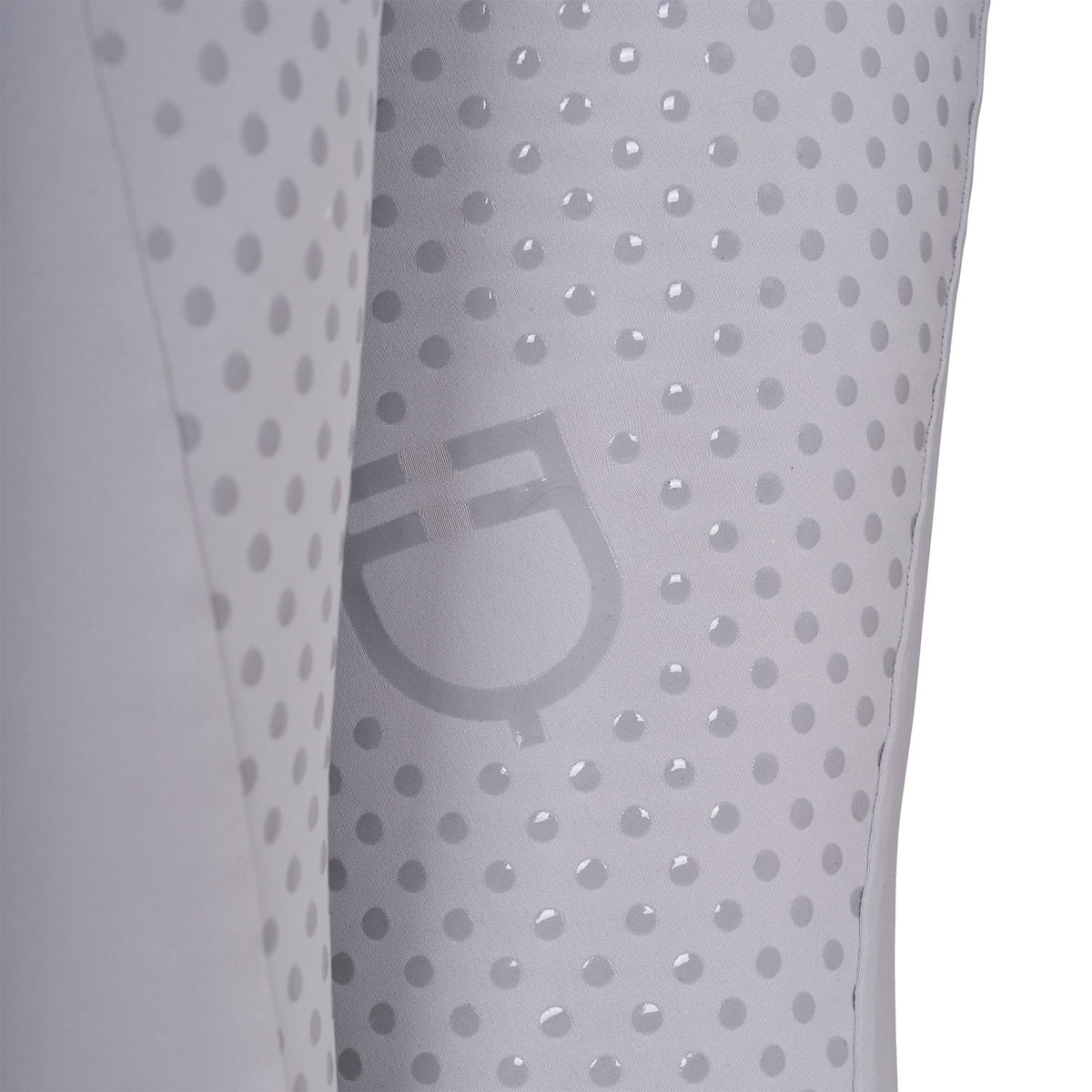 Equestro Women's full grip leggings with perforated inserts