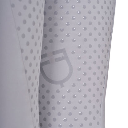 Equestro Women's full grip leggings with perforated inserts