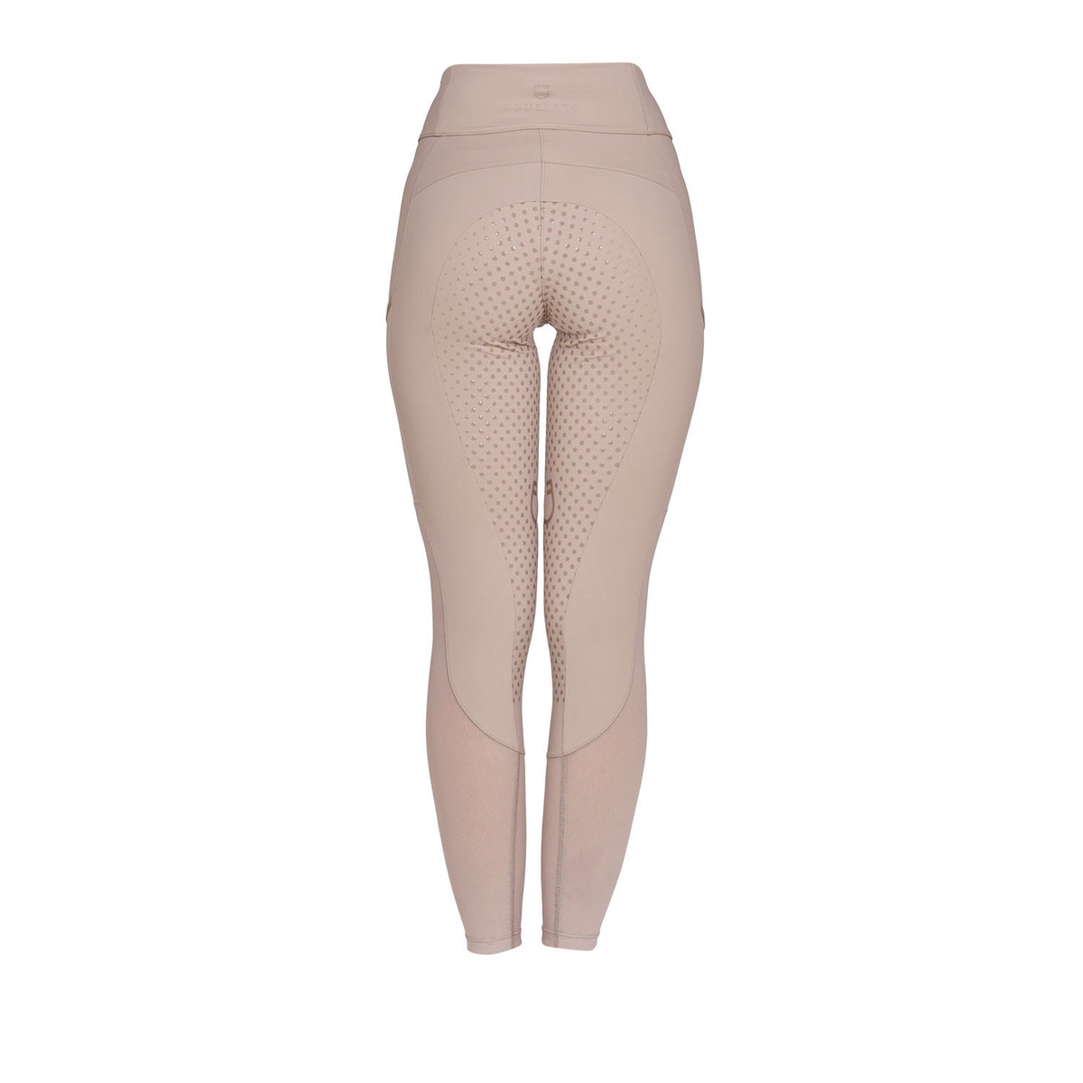 Equestro Women's full grip leggings with perforated inserts