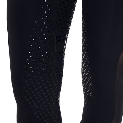 Equestro Women's full grip leggings with perforated inserts