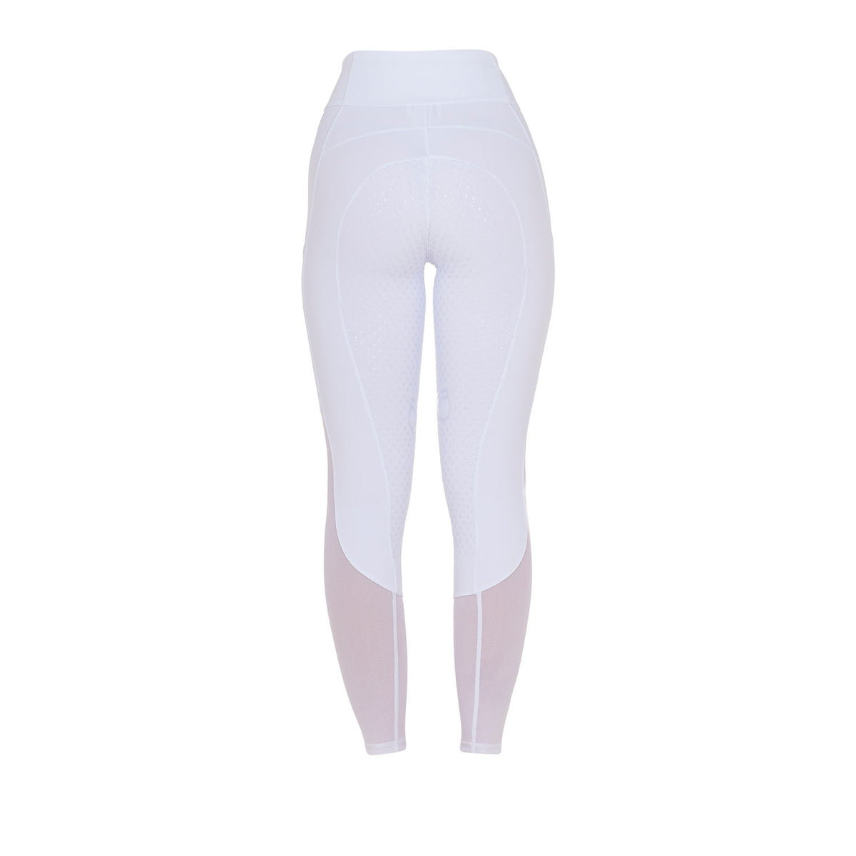 Equestro Women's full grip leggings with perforated inserts