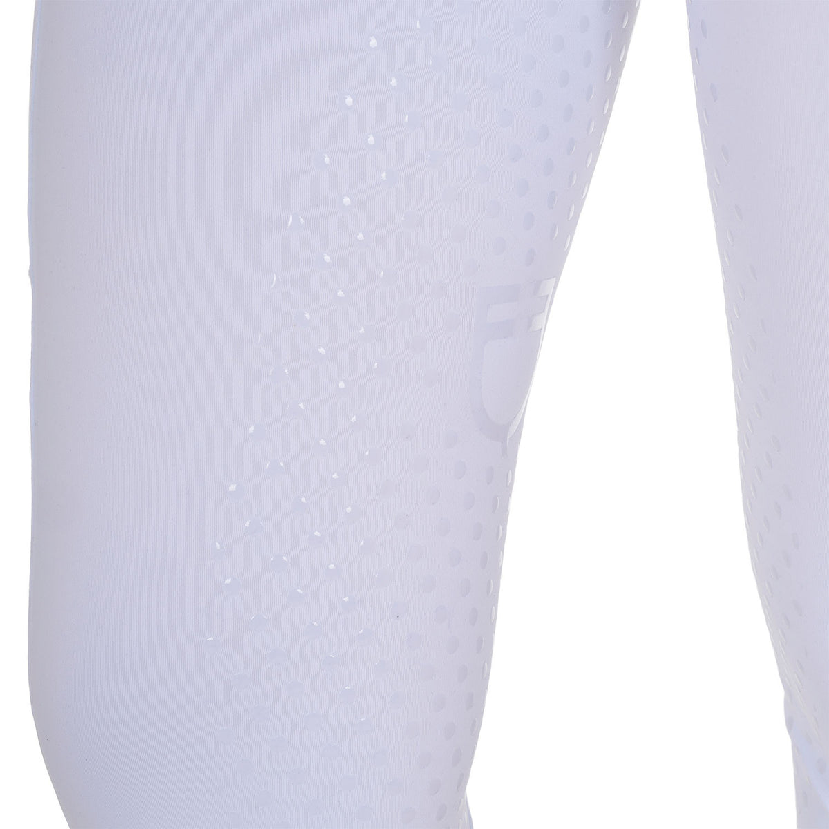 Equestro Women's full grip leggings with perforated inserts