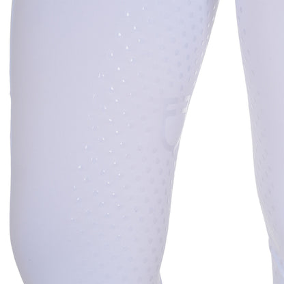 Equestro Women's full grip leggings with perforated inserts
