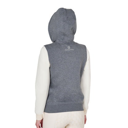Equestro Women's EQ two tone hoodie with front zip