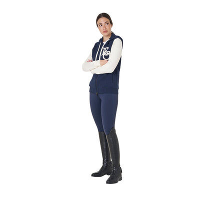 Equestro Women's EQ two tone hoodie with front zip