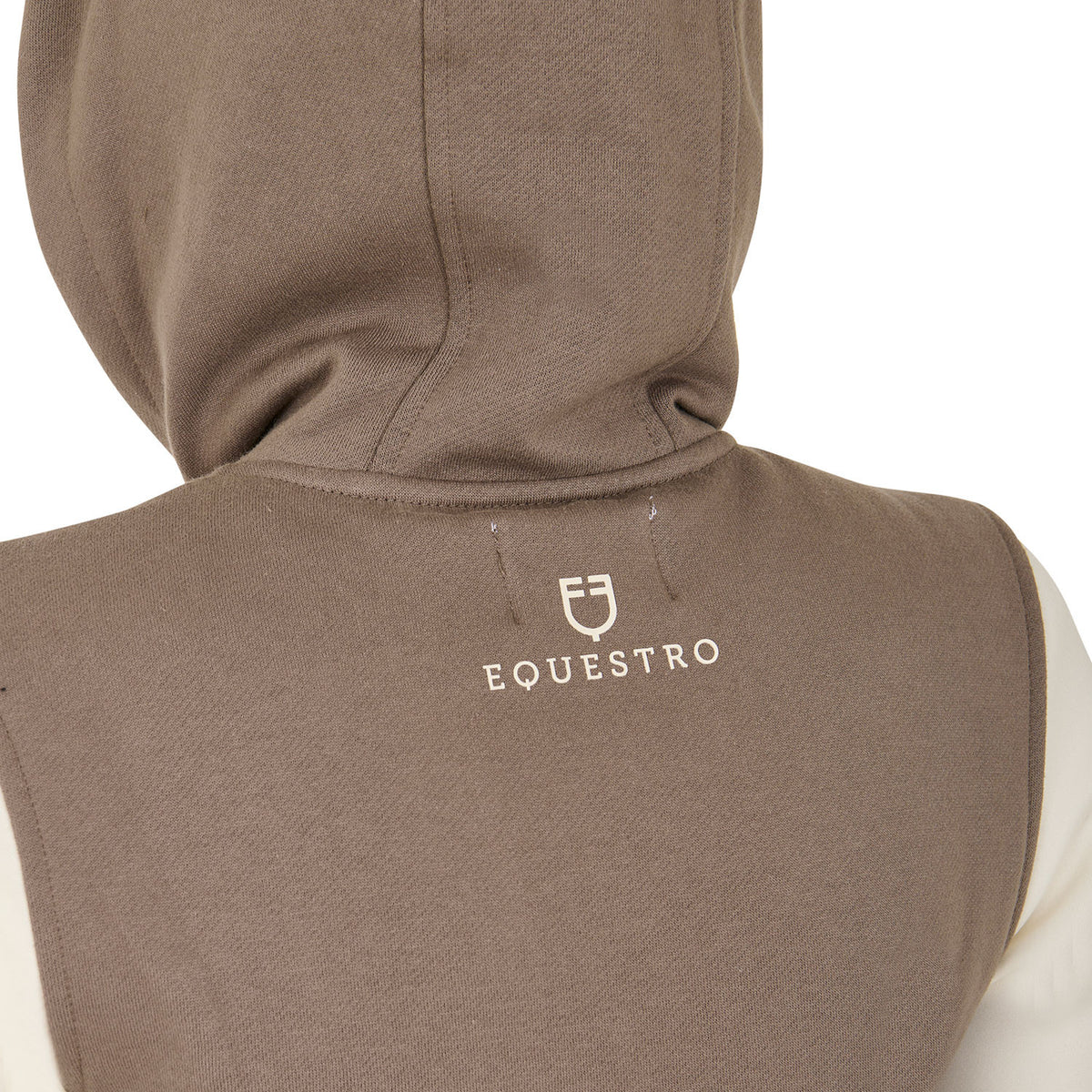 Equestro Women's EQ two tone hoodie with front zip