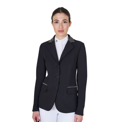 Equestro Women's competition jacket with rhinestones