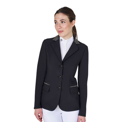 Equestro Women's competition jacket with rhinestones