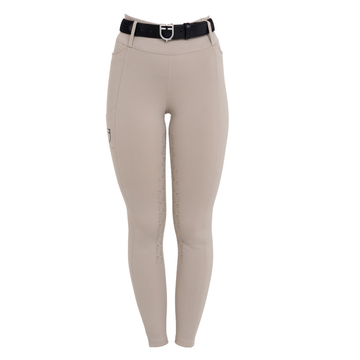 Equestro Women's high-waisted leggings with belt loops