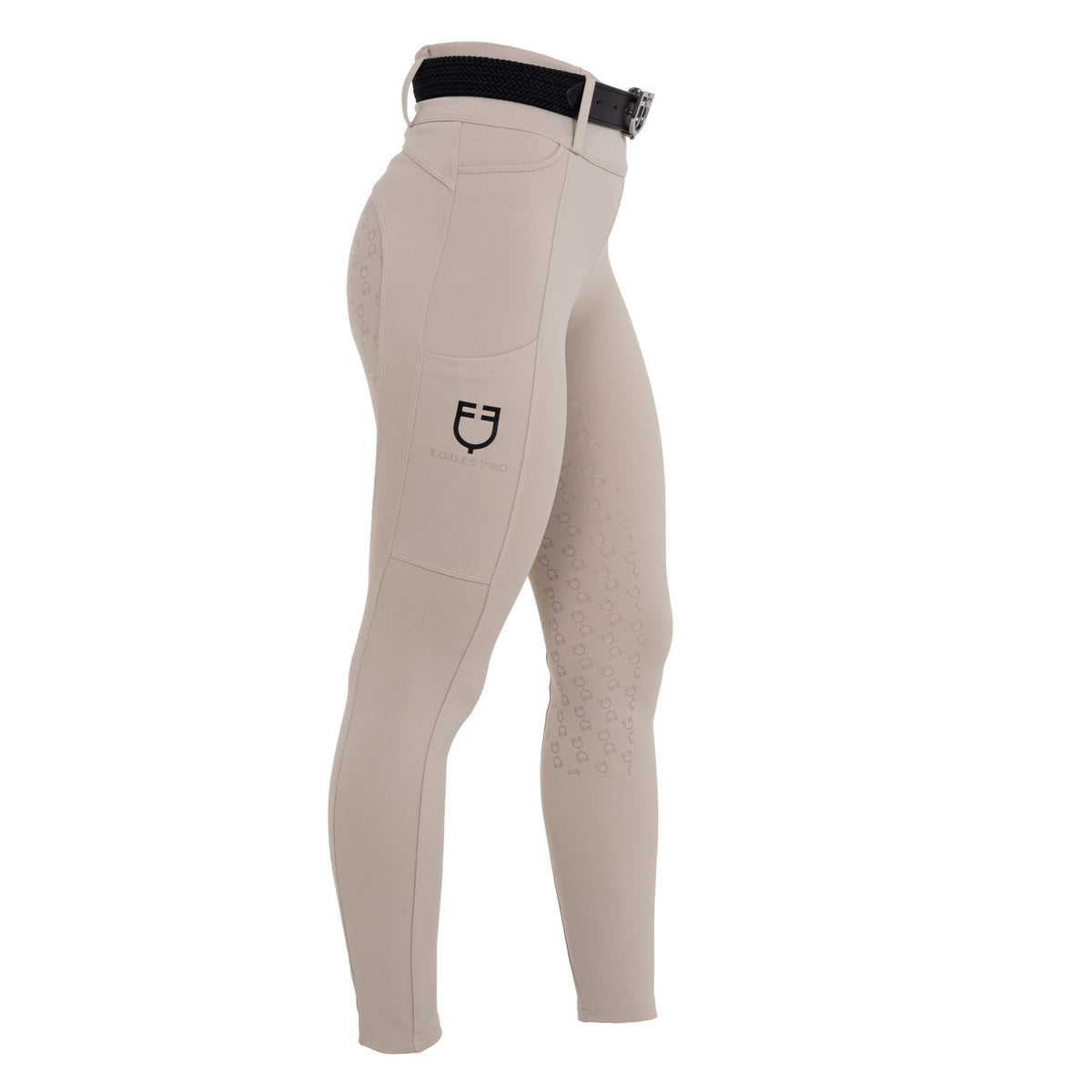 Equestro Women's high-waisted leggings with belt loops