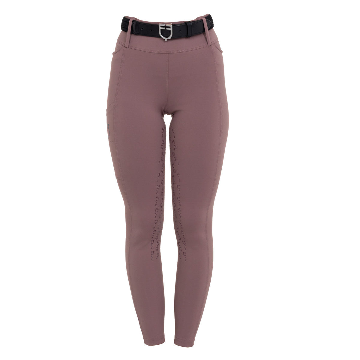 Equestro Women's high-waisted leggings with belt loops