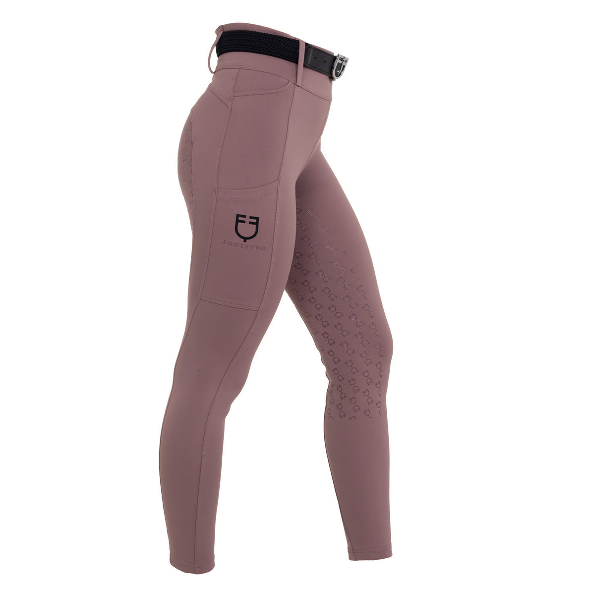 Equestro Women's high-waisted leggings with belt loops