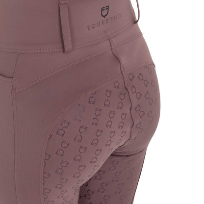 Equestro Women's high-waisted leggings with belt loops