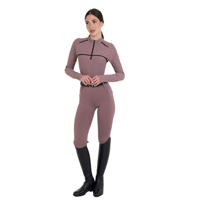 Equestro Women's high-waisted leggings with belt loops
