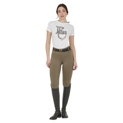 Equestro Women's high-waisted leggings with belt loops