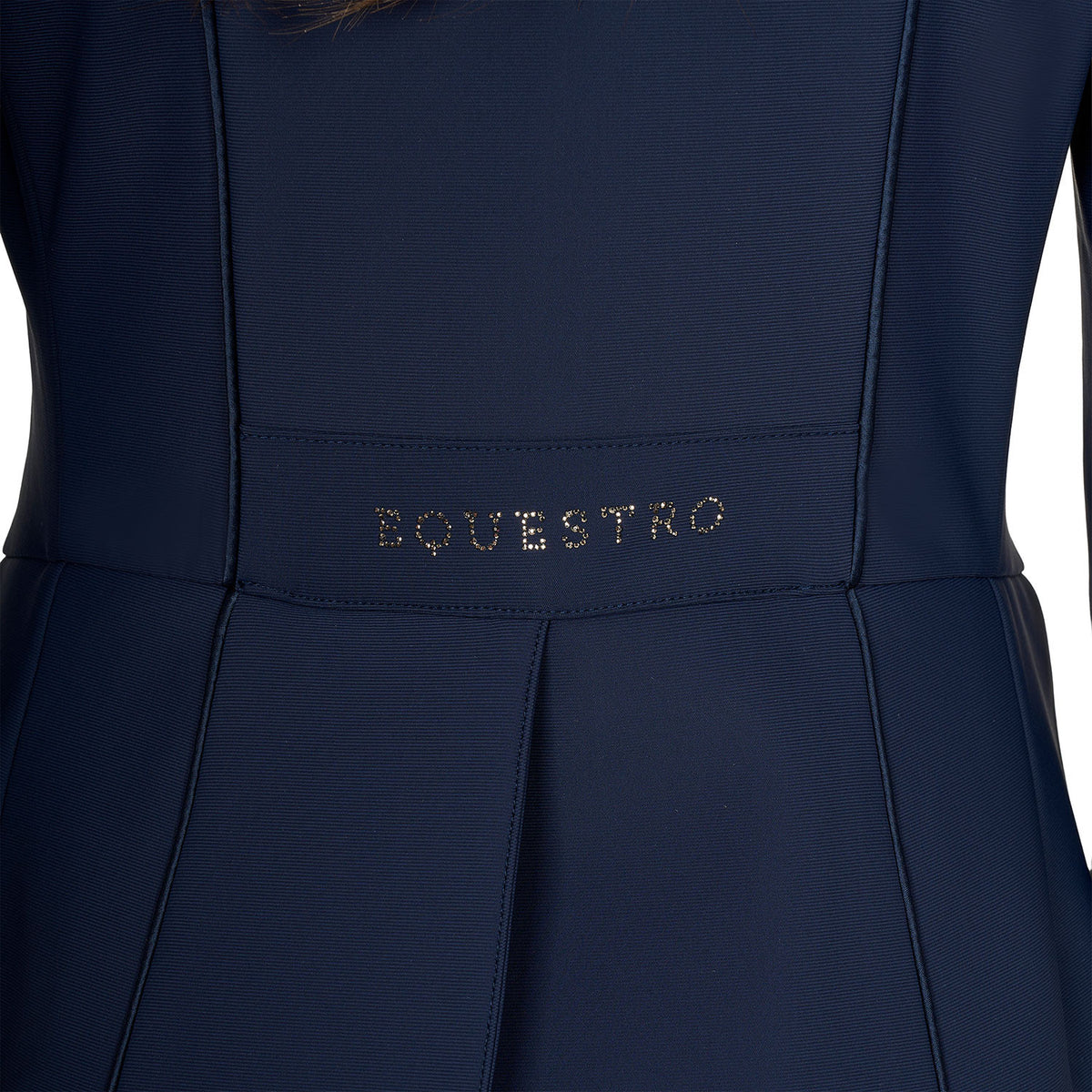 Equestro Women's tailocoat in technical fabric with rhinestones