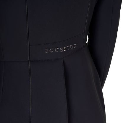 Equestro Women's tailocoat in technical fabric with rhinestones