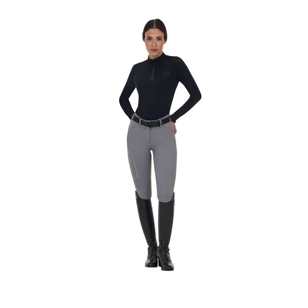 Equestro WOMEN'S RIDERTECHNOLOGY KNEE GRIP HIGH WAIST BREECHES