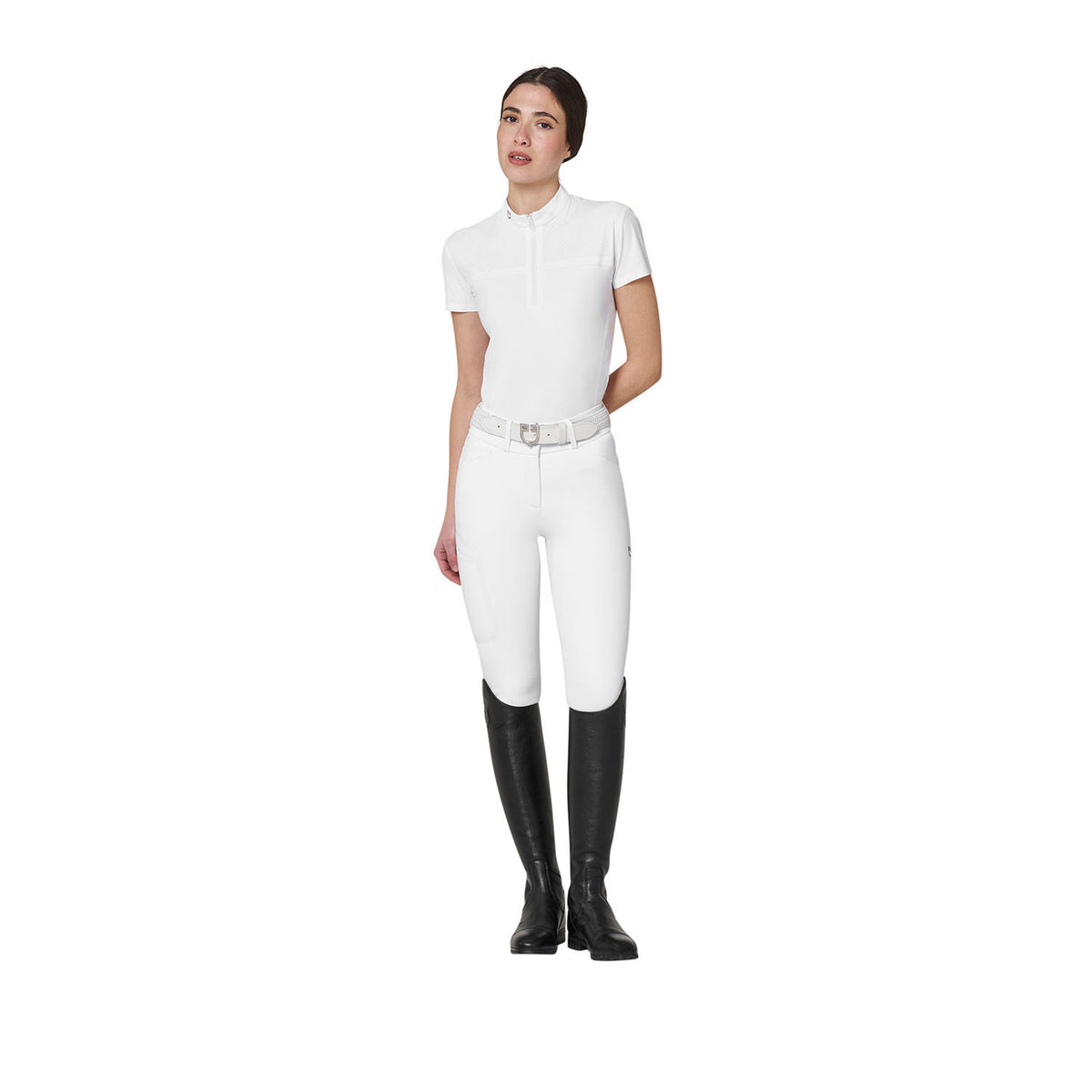Equestro Women's Ridertechnology Knee Grip High Waist Breeches