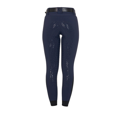 Equestro Women's high-waisted knee grip breeches with fleece lining