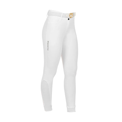 Equestro Women's high-waisted knee grip breeches with fleece lining