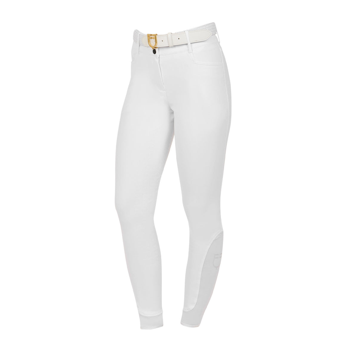 Equestro Women's high-waisted knee grip breeches with fleece lining