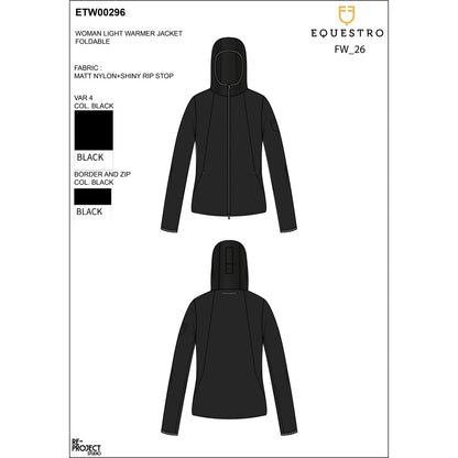Equestro Women's softshell jacket Foldable line