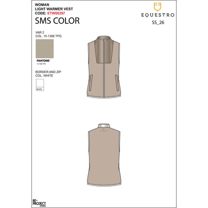 Equestro Women's vest Foldable line